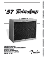Fender 57-Twin-Amp - Owners Manual